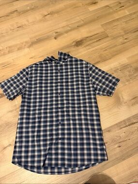 blue plaid CMP collared button down